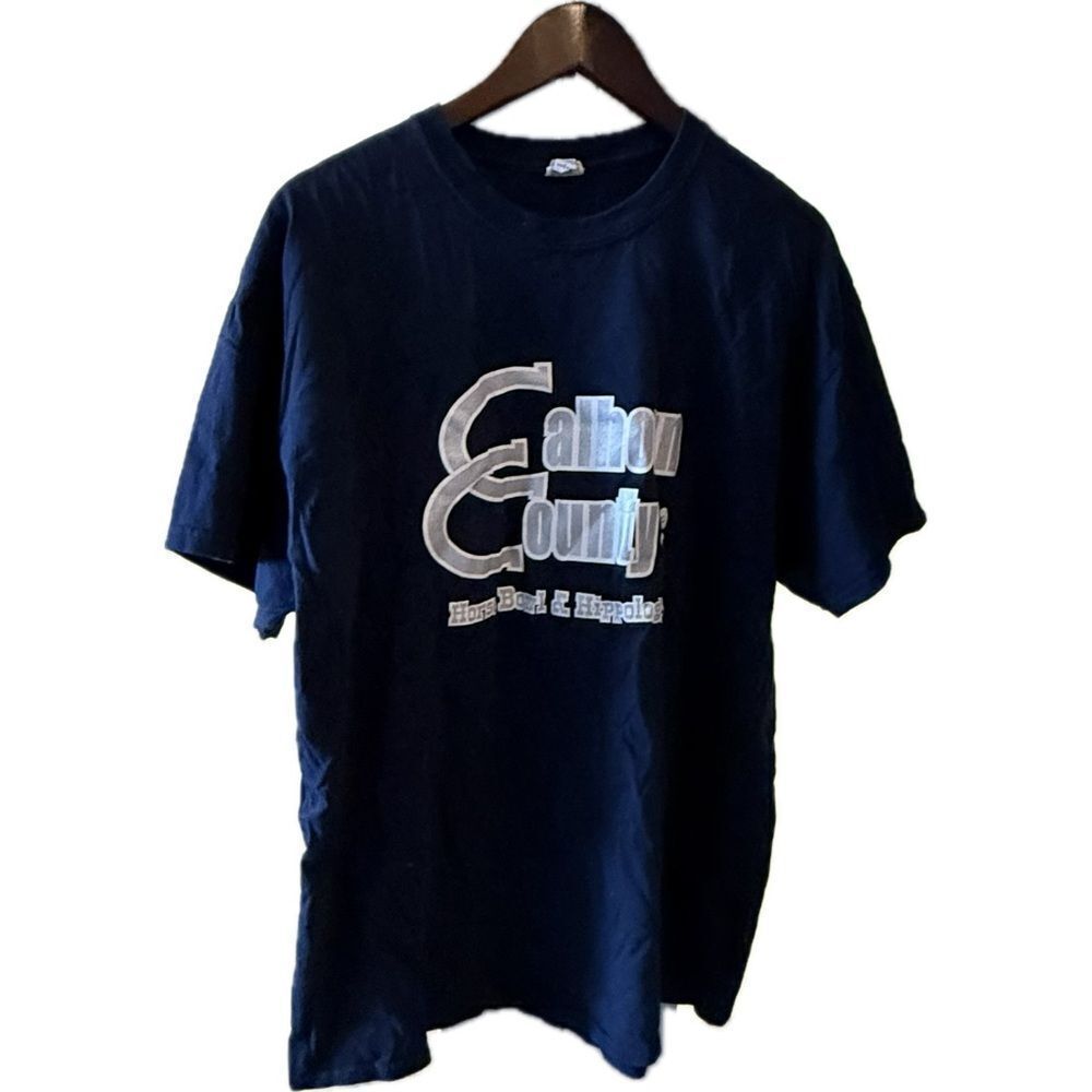 Gildan Blue Short Sleeve Tee Classic Crew Neck‎